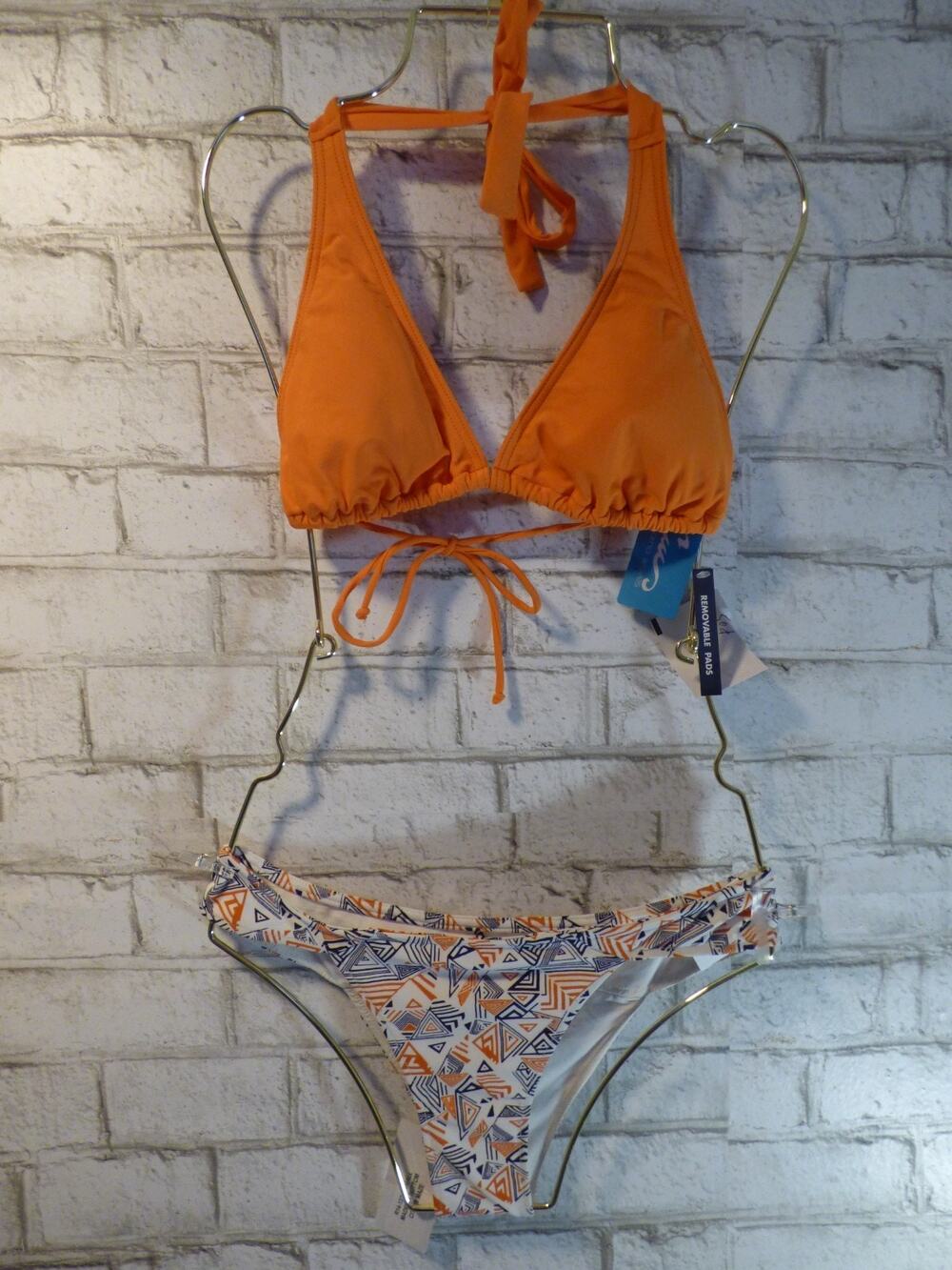 California Waves Triangle Top M Rachel Pally Madeira Bikini Bottom S NEW